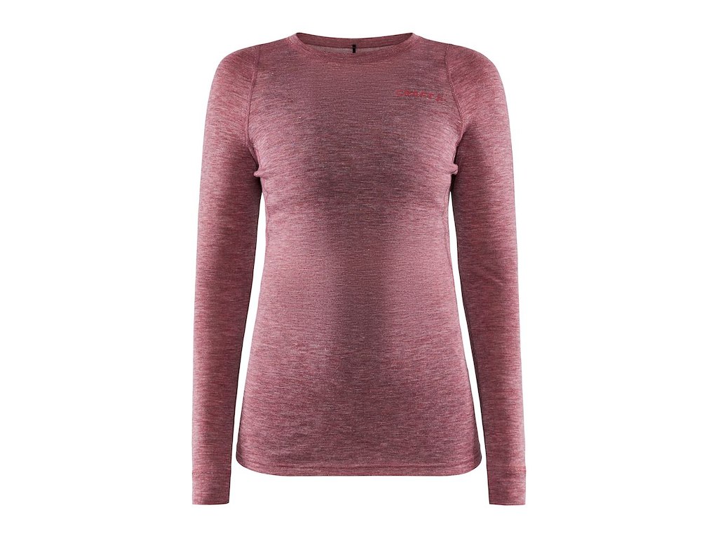 Craft CORE Wool Merino LS Tee W Rose Størrelse XL