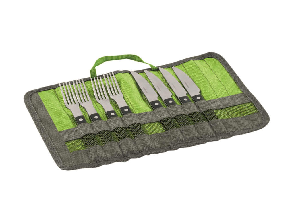 Outwell BBQ Cutlery Set - Bestik til 4 personer - Sort