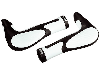 Ergotec håndtag med barends - Sort/Hvid