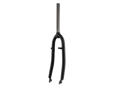 FORCE forgaffel trekking 28" stål 1 1/8" AHEAD 250mm lang V-bremse - blank sort