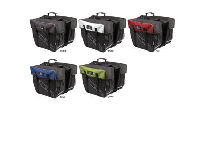 M-Wave Amsterdam Double - Cykeltaske til bagagebærer - Dobbelttaske - Str. 30 liter