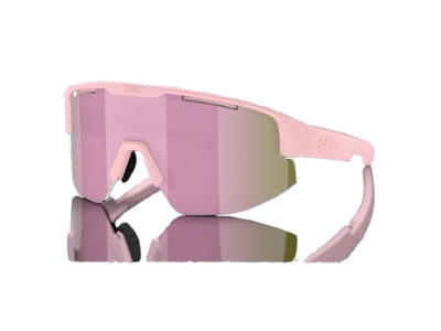 Bliz Matrix small - Cykelbriller - Brown/rose multicolour lens - Matt powder pink