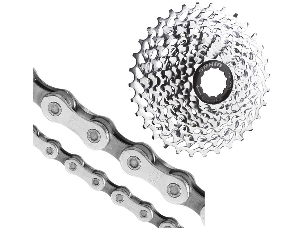 Sram 10 speed sampak - 11-28/36T - PG-1050 Kassette og PC-1031 kæde 