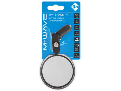 M-Wave Spy Space In - Cykelspejl - Til styrmontering - H/V universel - 360° justerbar