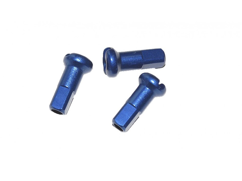 10 stk Nipler DT Swiss 2,0 x 12 mm Aluminium Blå