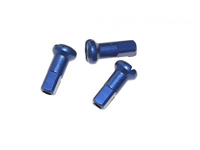 10 stk Nipler DT Swiss 2,0 x 12 mm Aluminium Blå