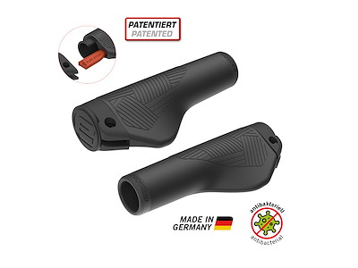 Ergotec EG-Active Flex Håndtag ø22,2mm/135/135mm bred - Sort