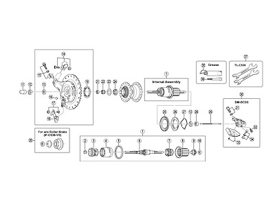 Shimano Nexave -  låsering højre til støvdæksel IF-C530