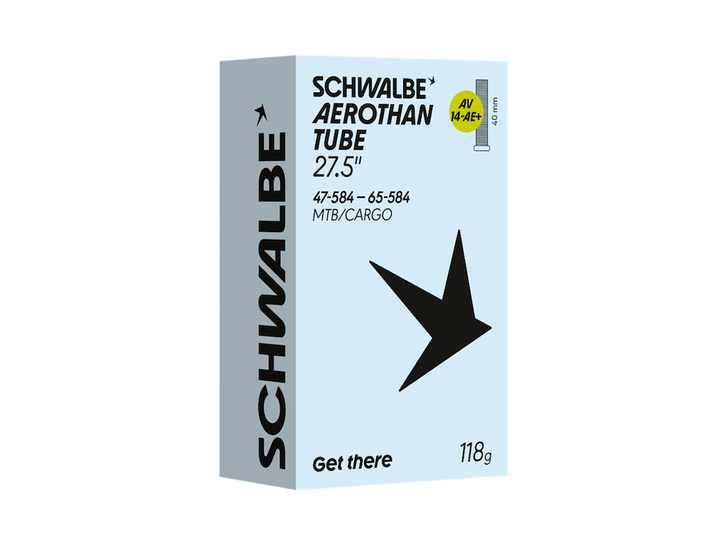 Schwalbe Aerothan Plus slange 27,5" (47/65-584) med AV ventil - AV14-AE+