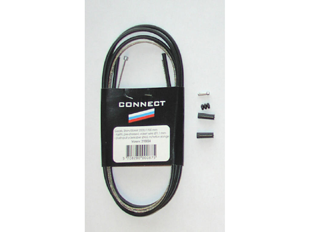 Gearkabel 1,1 x 2000/1700mm Sort.