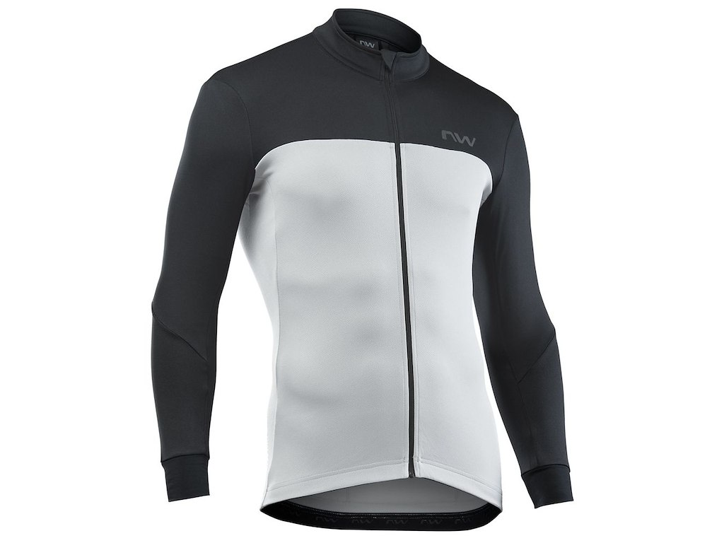 Northwave Force 2 Cykeltrøje med lange ærmer - Herre - Lysegrå/Sort - Str. - 2XL Northwave Force 2 Cykeltrøje med lange ærmer - Herre - Lysegrå/Sort - Str. - 2XL