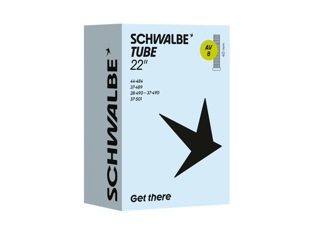 Schwalbe slange 22" (28/44-484/501) med 40mm lang Autoventil AV8