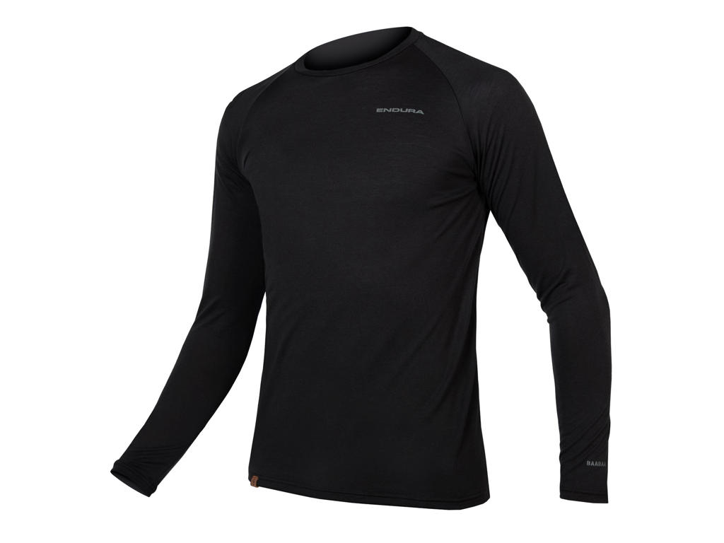 Endura BaaBaa Blend L/S Baselayer - Svedundertrøje - Sort