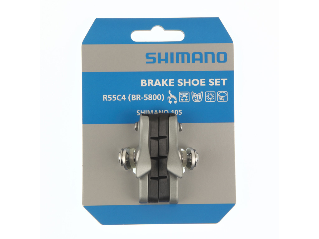 Shimano 105 - Bremsesko komplet - 1 sæt -  Type R55C4 - Sølv
