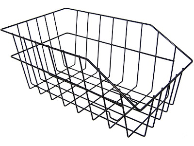 FORCE Cykelkurv til bagagebære - Large - Sort                                                       