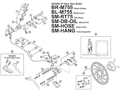 Shimano O-ring til BR-M755