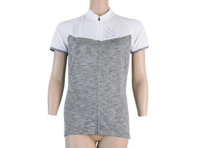 Sensor Motion FZ Jersey  - Dame Cykeltrøje med kort ærme - Grå/Hvid - Str. M