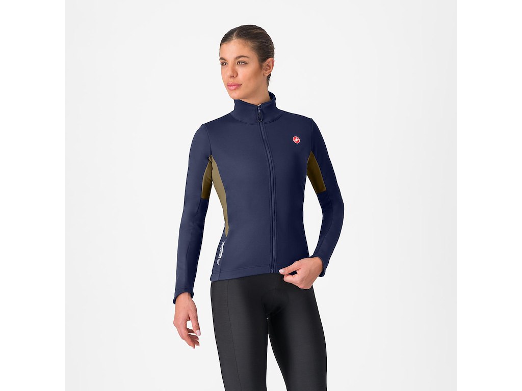 Castelli Entrata 2 Women's Jacket - Cykeljakke - Dame - Belgian Blue/Deep Green - L