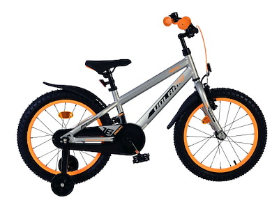 Volare Rocky Børnecykel - 18" med støttehjul - Grå
