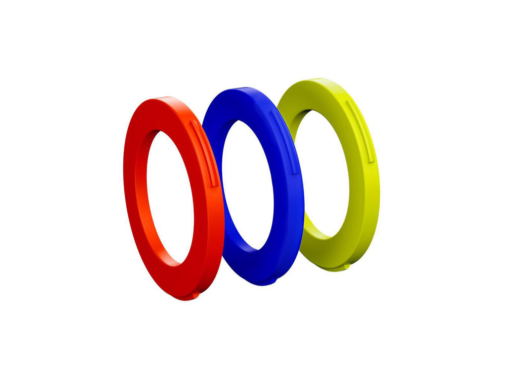 Magura - Cover-Kit - Til 2-stemplet Kalibre - Blå/Rød/Gul