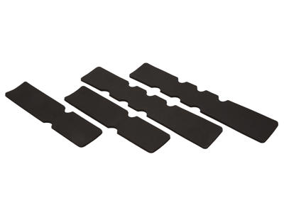 OnGear - Neopren skum indlæg til styrbånd - Sæt med 4 pads - Sort neopren