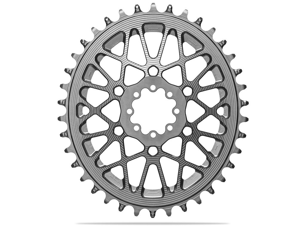 AbsoluteBlack Oval klinge 40 tands 8 bolt - SRAM AXS - Titanium