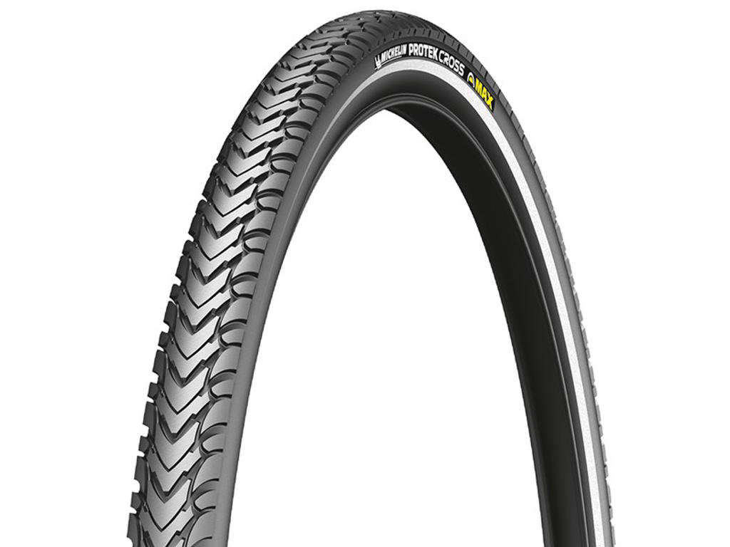 Michelin Protek Cross Max - Urban tråddæk - 700x35c (37-622) - Sort med refleks