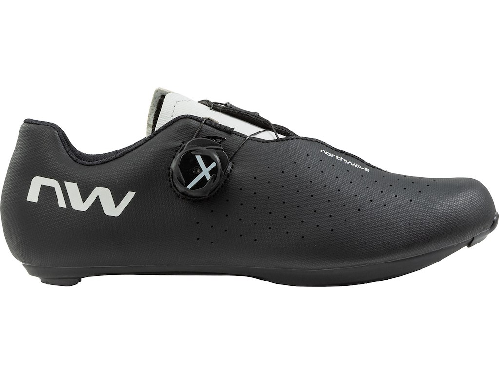 Northwave Sonic Plus Wide - Cykelsko - Race - Sort/Hvid - Str. 47