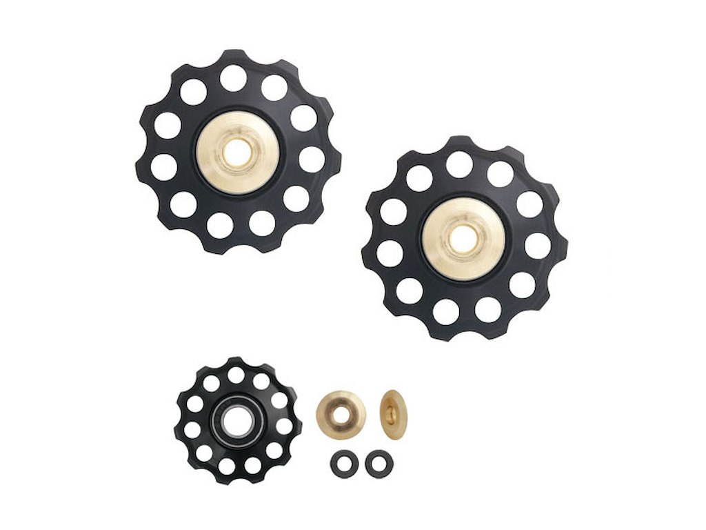 FORCE pulleyhjul 11T aluminiums lejer Sort