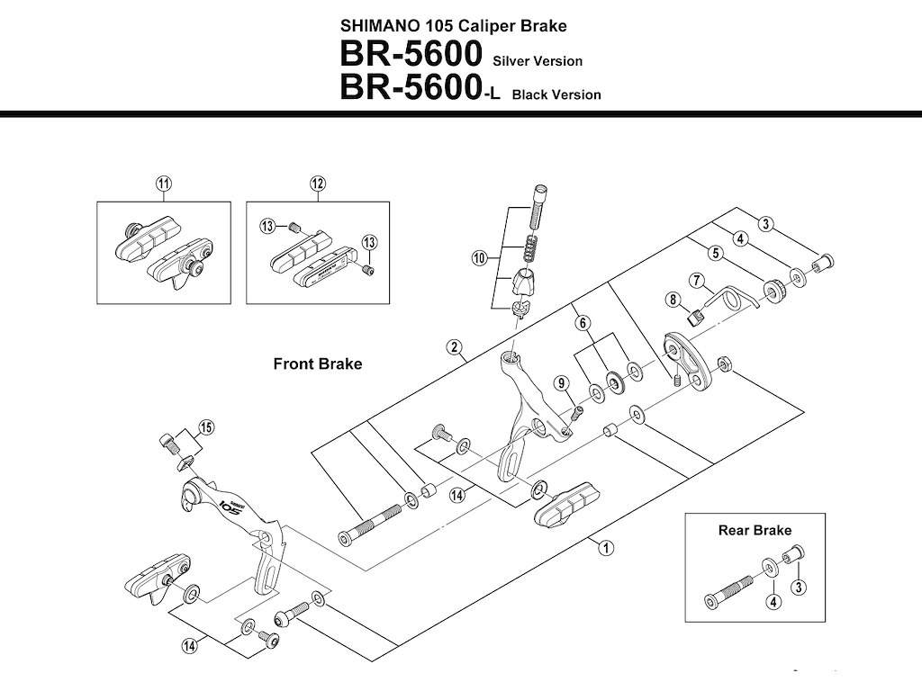 Shimano kabelbolt BR-5600