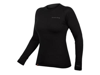 Endura BaaBaa Blend - L/S Baselayer - Svedundertrøje - Dame - Sort
