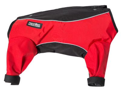 Trespaws Tia - Hundedækken vind- og vandtæt - Rød/Sort