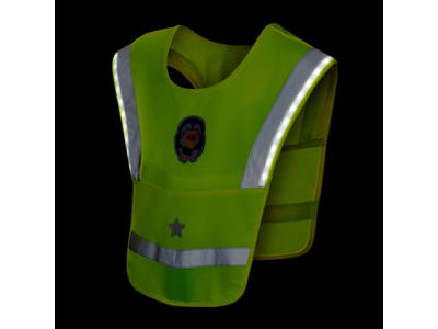 heyReflect Refleksvest til børn med led lys - Gul 