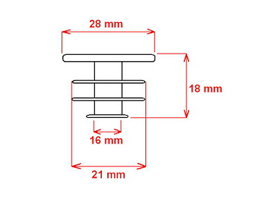 FORCE styrprop sort med logo 1 stk