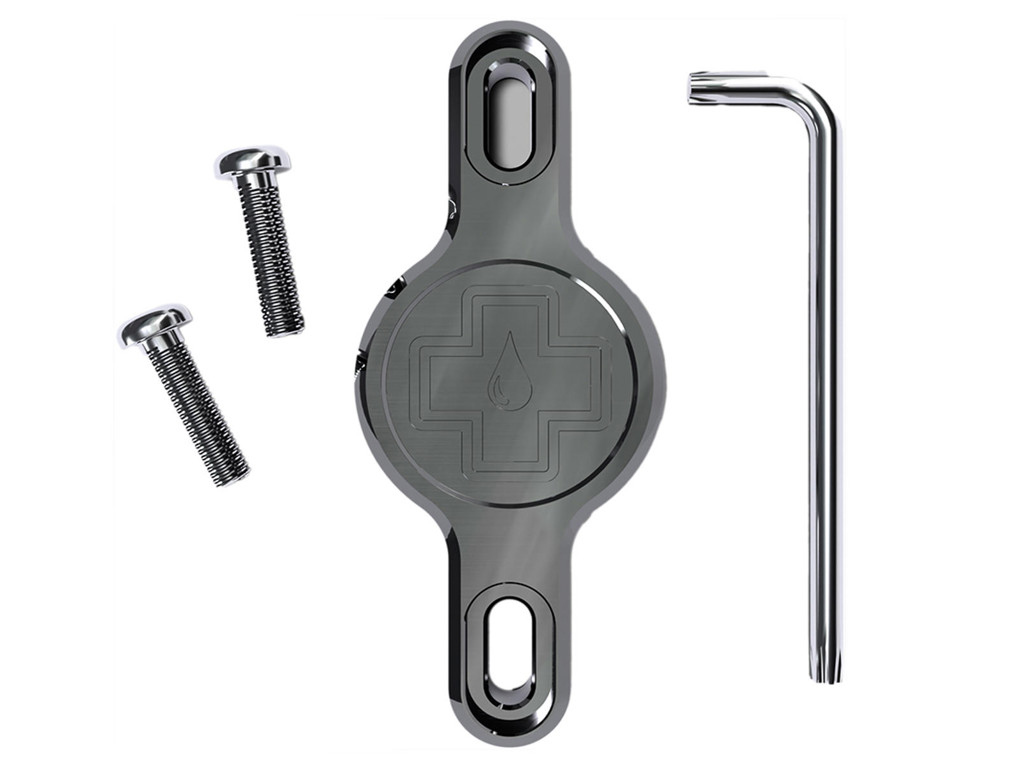 Muc-Off Secure Tag Holder 2.0 - Til Apple Airtag - Montering ved flaskeholder - Grå