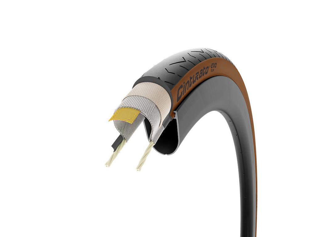 Pirelli Cinturato EVO TLR - Foldedæk Road - 700x28c - Sort/Brun