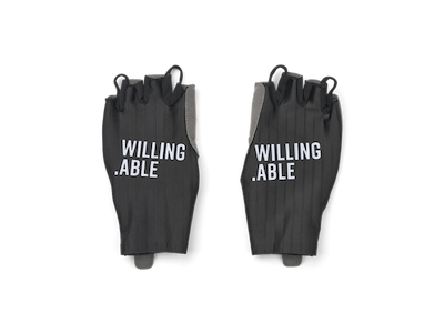 Willing Able aero cykelhandsker sort/grå