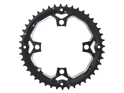 FORCE klinge 44 tands BCD 104mm 10 gear aluminium sort