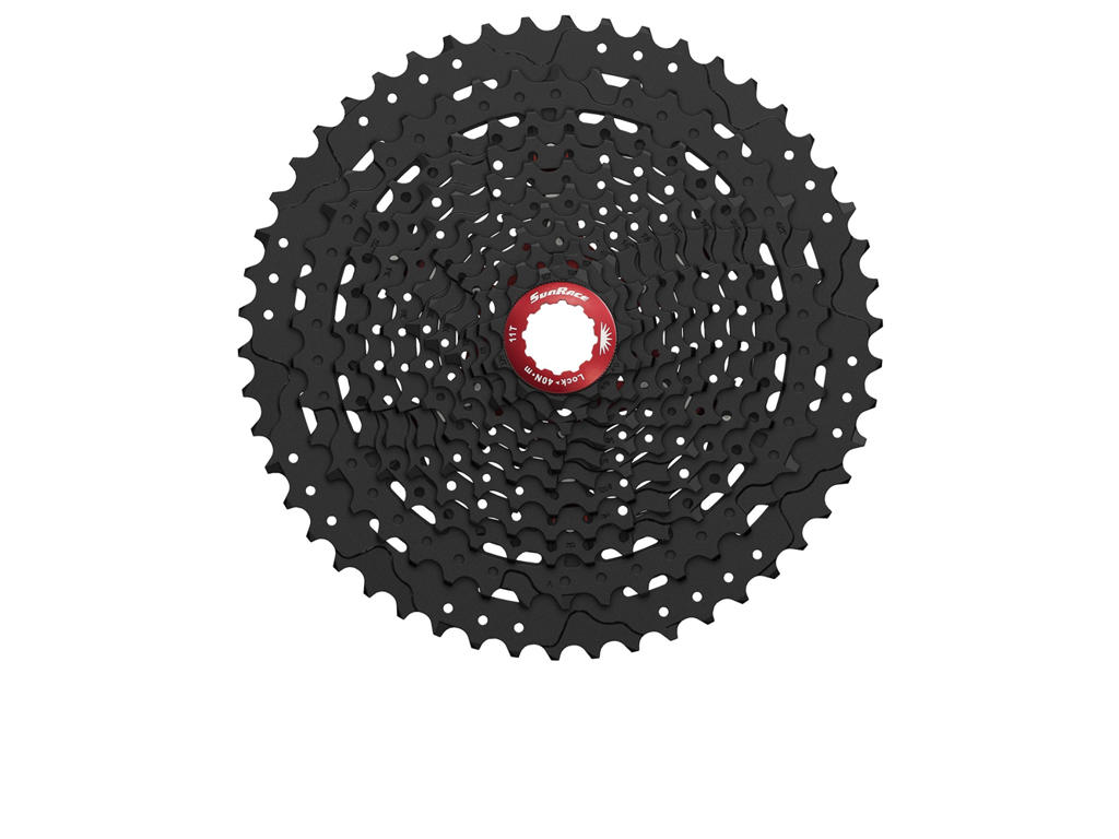 Sunrace CSMX80 - Kassette 11 gear - 11-50 tands - MTB - Til Shimano eller Sram - Sort