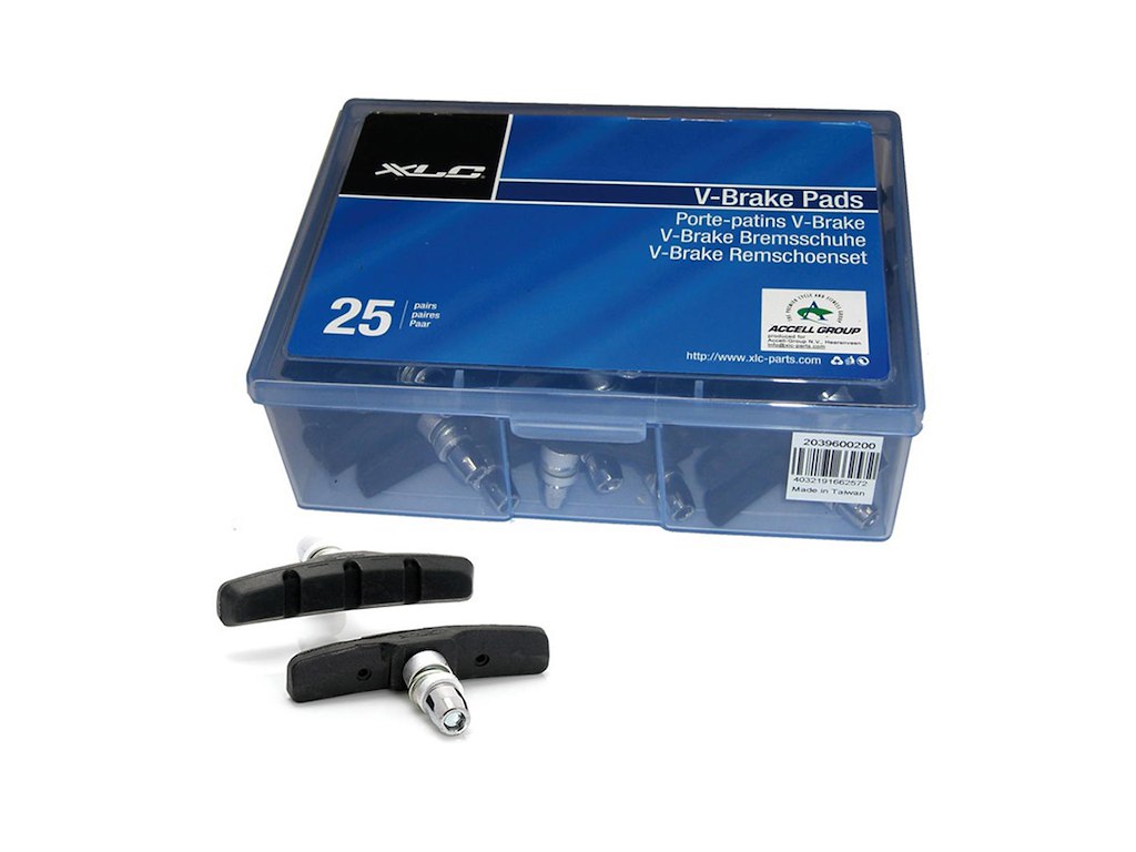 XLC Rim bremseklodser 25 par for V-bremser