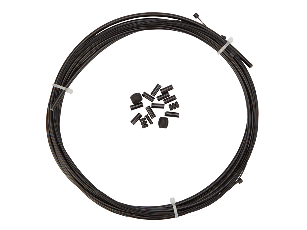 Pathtaker - Premium Kevlar/Teflon Gearkabel - 4 mm - Sort - Sæt til for og bag