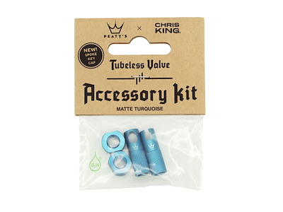 Peatys x ChrisKing Tubeless Ventil Kit Turkis