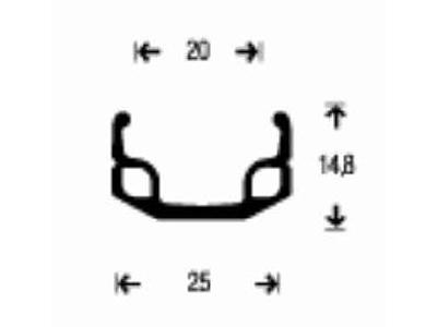 Connect citybike forhjul - 700c -  Ryde AS26SL fælg - Sølv