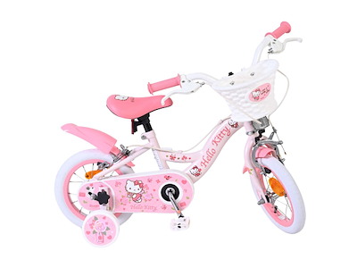Volare Hello Kitty Børnecykel - 12" med støttehjul - Lyserød