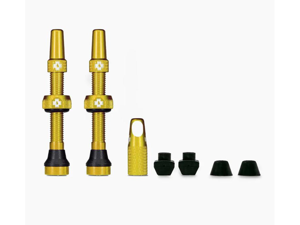 Muc-Off - Tubeless Ventiler - 44mm lange - Guld - 2 stk.