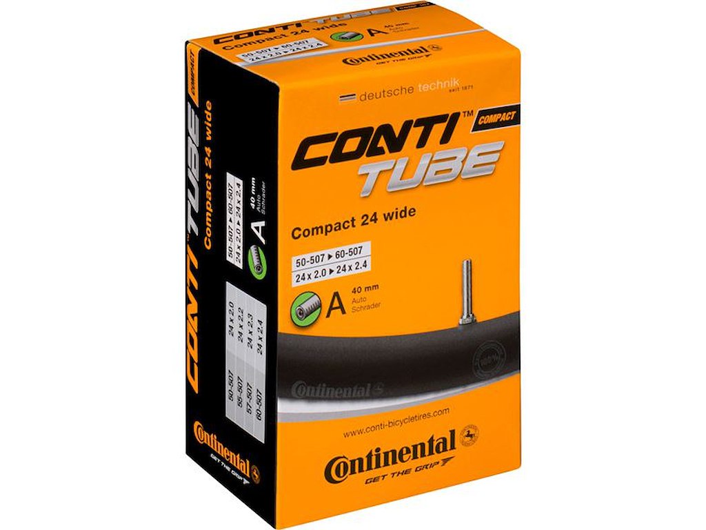 Continental 24 Slange 48/62-507 med 34mm auto ventil"