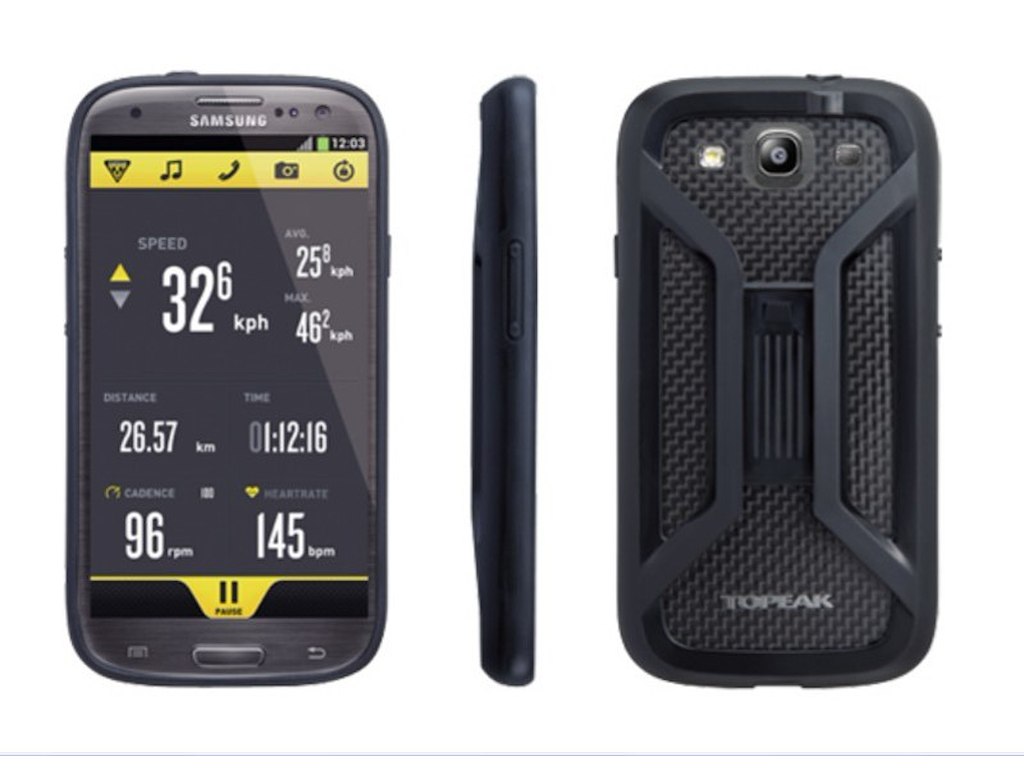 Topeak Ridecase til Samsung Galaxy S3, Sort