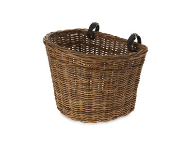 Basil Darcy - Cykelkurv i rattan - Frontmontering - Natur