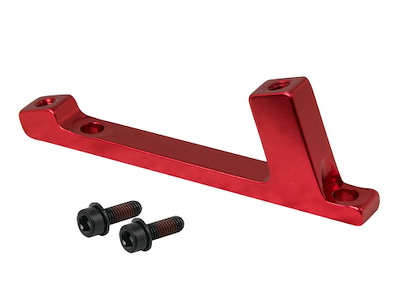 FORCE front adapter POST/ POST 180mm rød