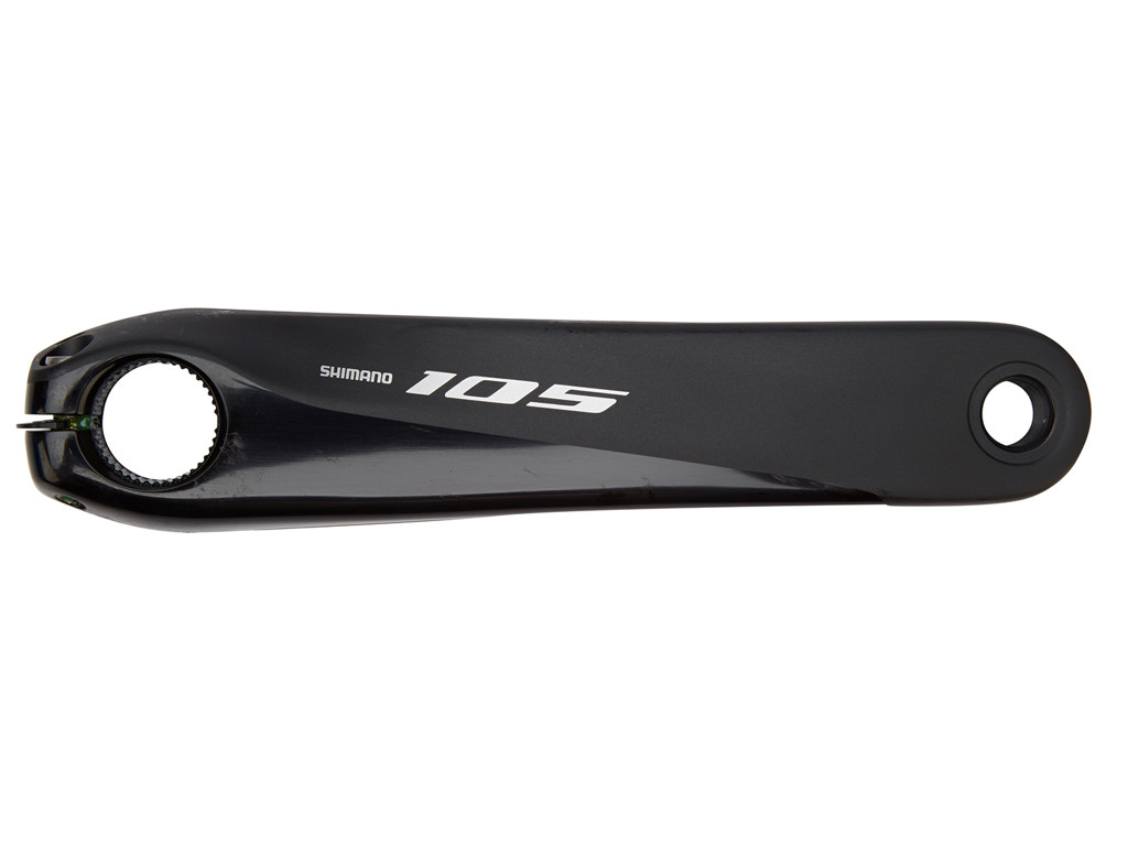 Shimano 105 - Pedalarm venstre side til FC-R7000 - Splined fit - Sort